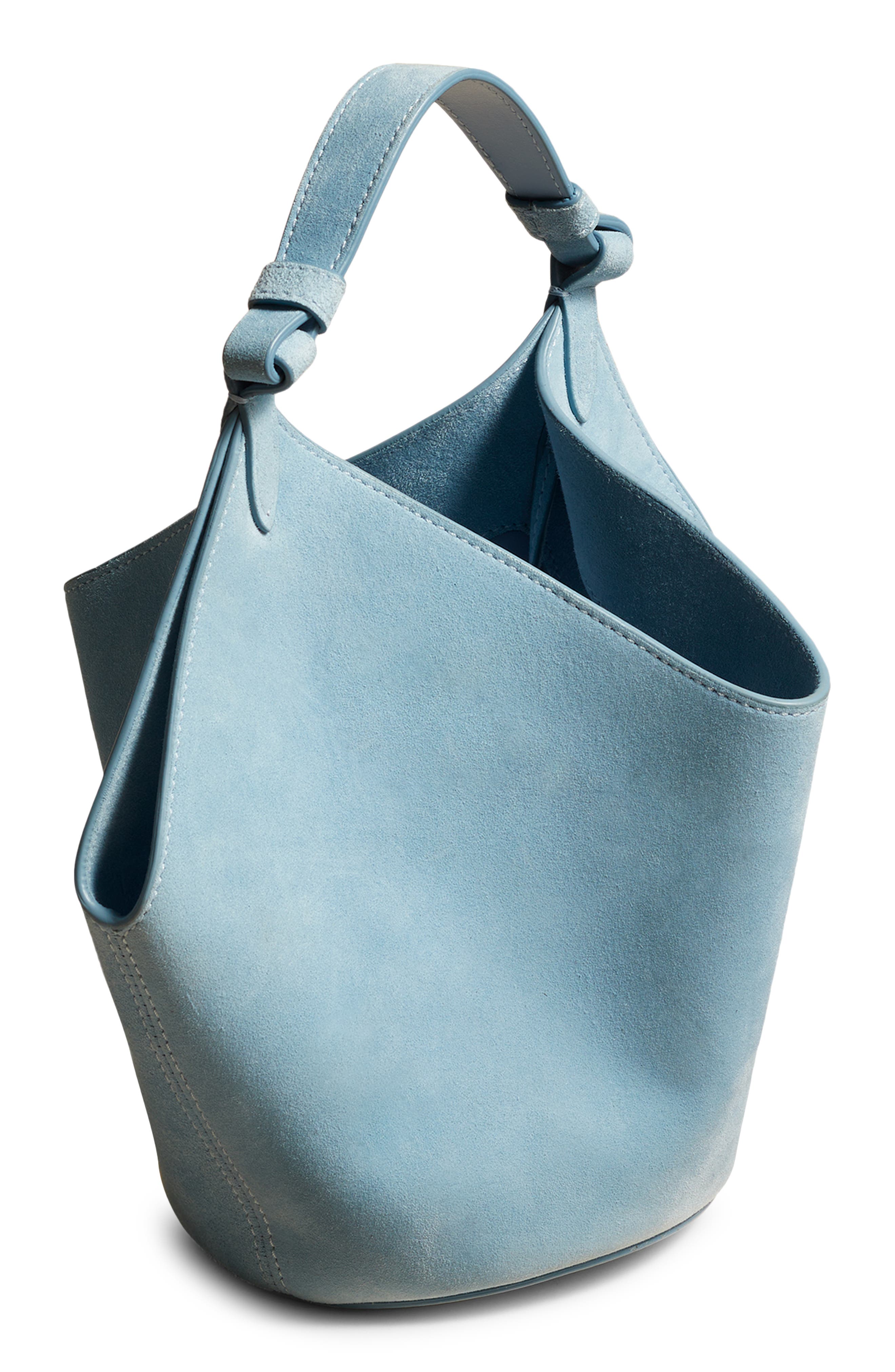 Khaite Mini Lotus Suede Tote, Alternate, color, 