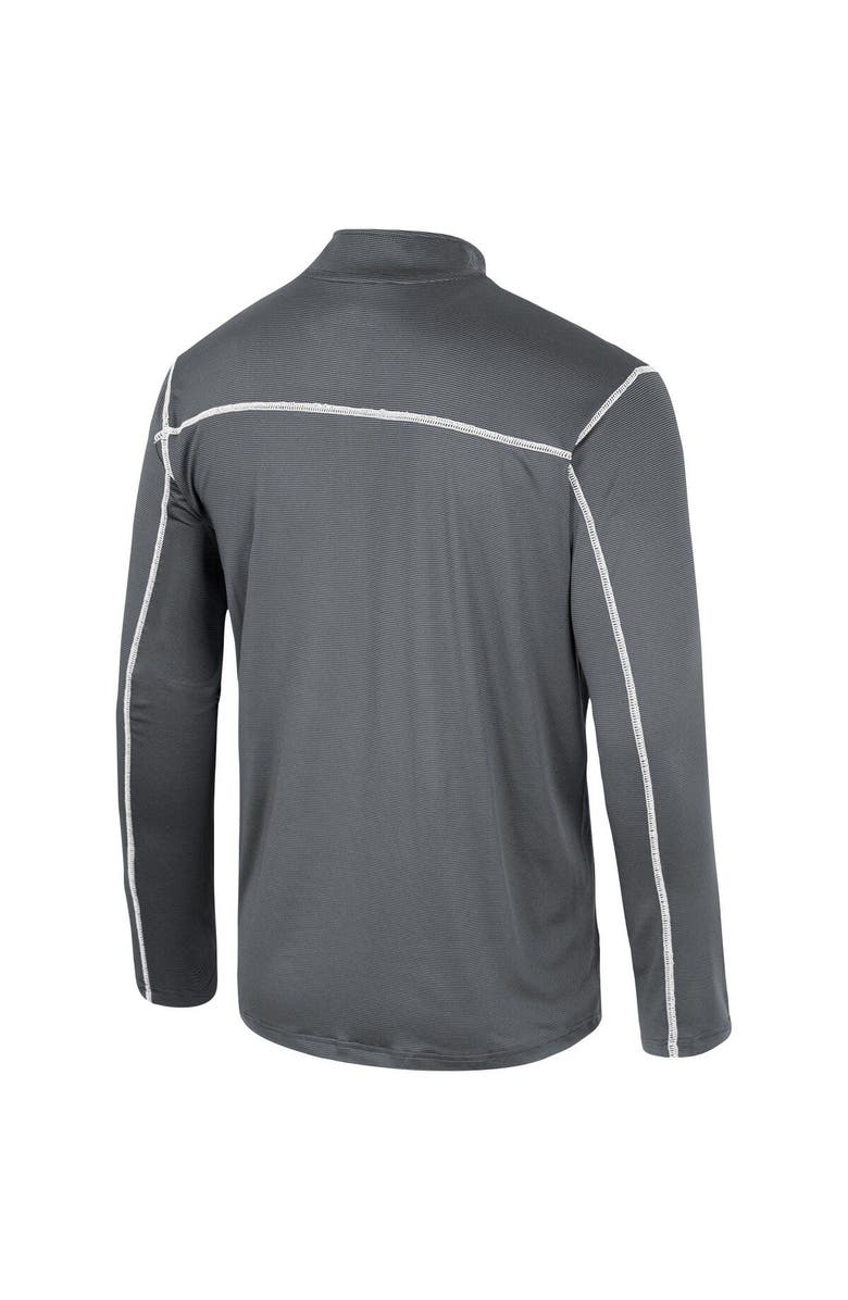 COLOSSEUM Men's Colosseum Black Arkansas Razorbacks Cameron Quarter-Zip Windshirt, Alternate, color, 