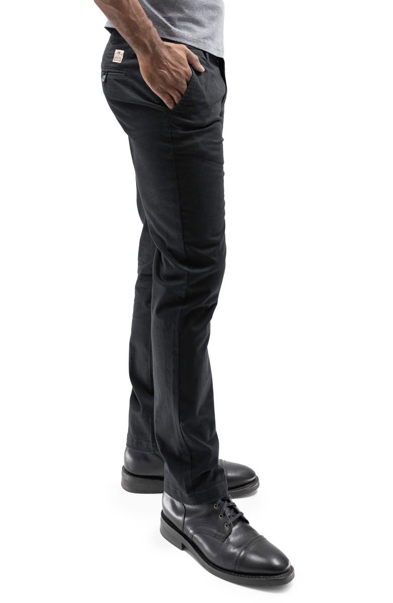 Devil-Dog Dungarees Performance Stretch Chino Pants, Alternate, color, Black