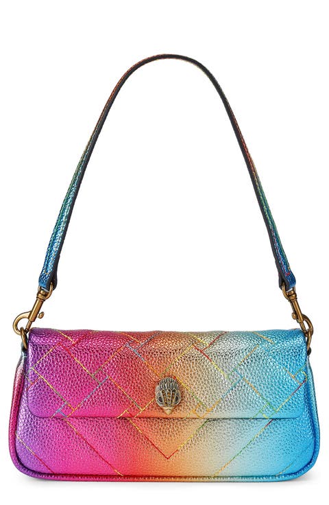 Pickle Quilted Metallic Leather Shoulder Bag
