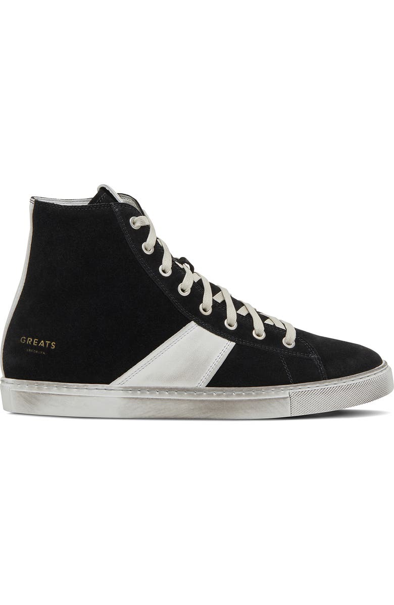 GREATS Reign High Top Sneaker, Alternate, color, Nero