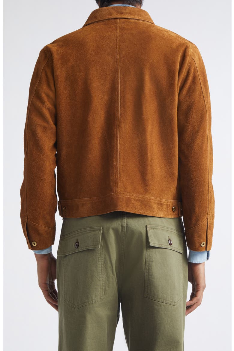 Raw Suede Zip Jacket, Alternate, color, SNUFF