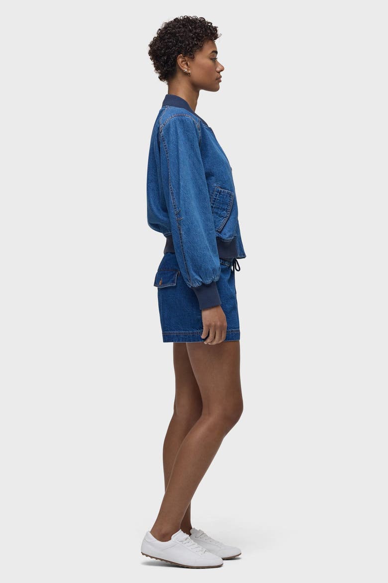 Denim Bomber Jacket, Alternate, color, LOTTERY
