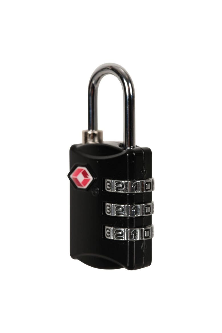 Tsa Combination Padlock, Alternate, color, Black