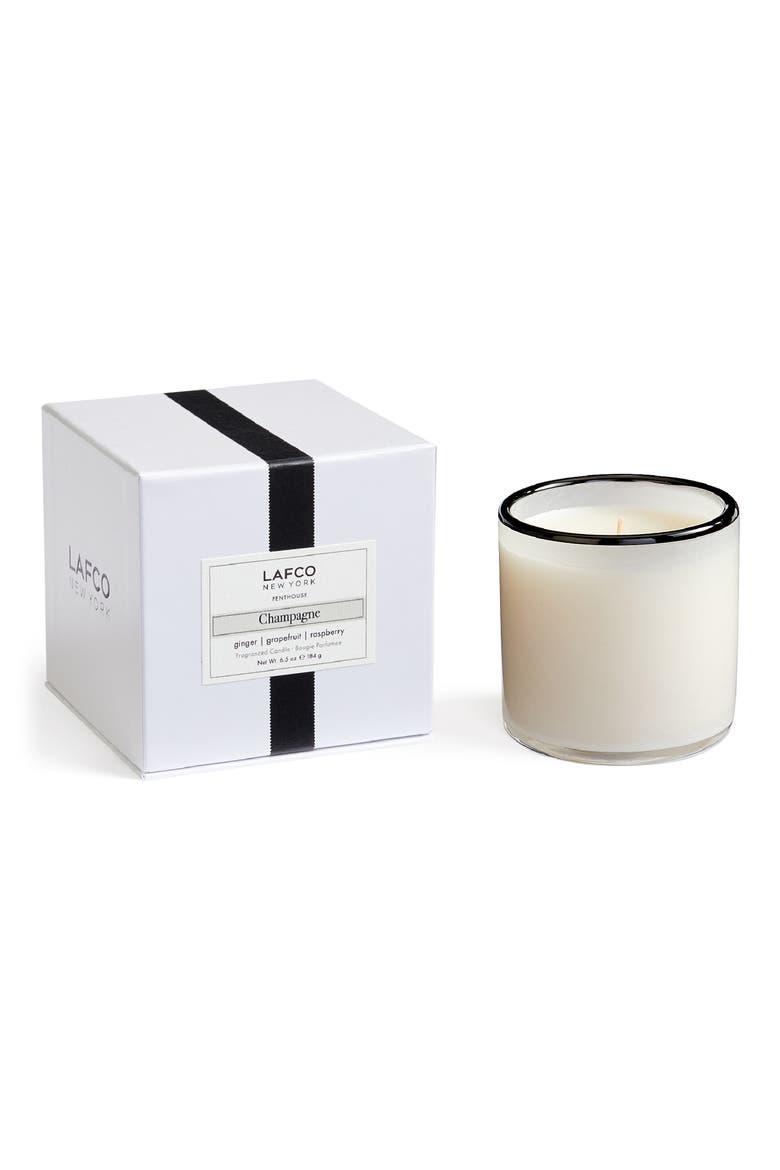 Champagne Classic Candle, Alternate, color, WHITE