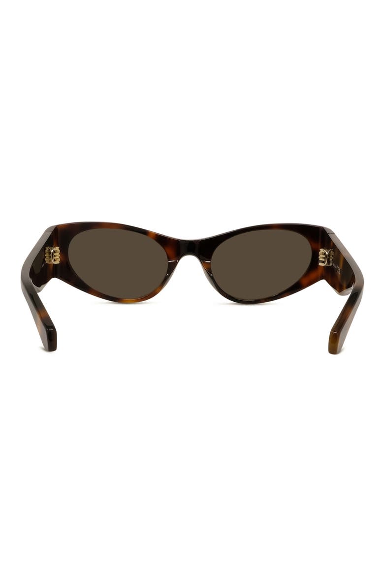 Signature 53mm Cat Eye Sunglasses, Alternate, color, DARK HAVANA / BROWN