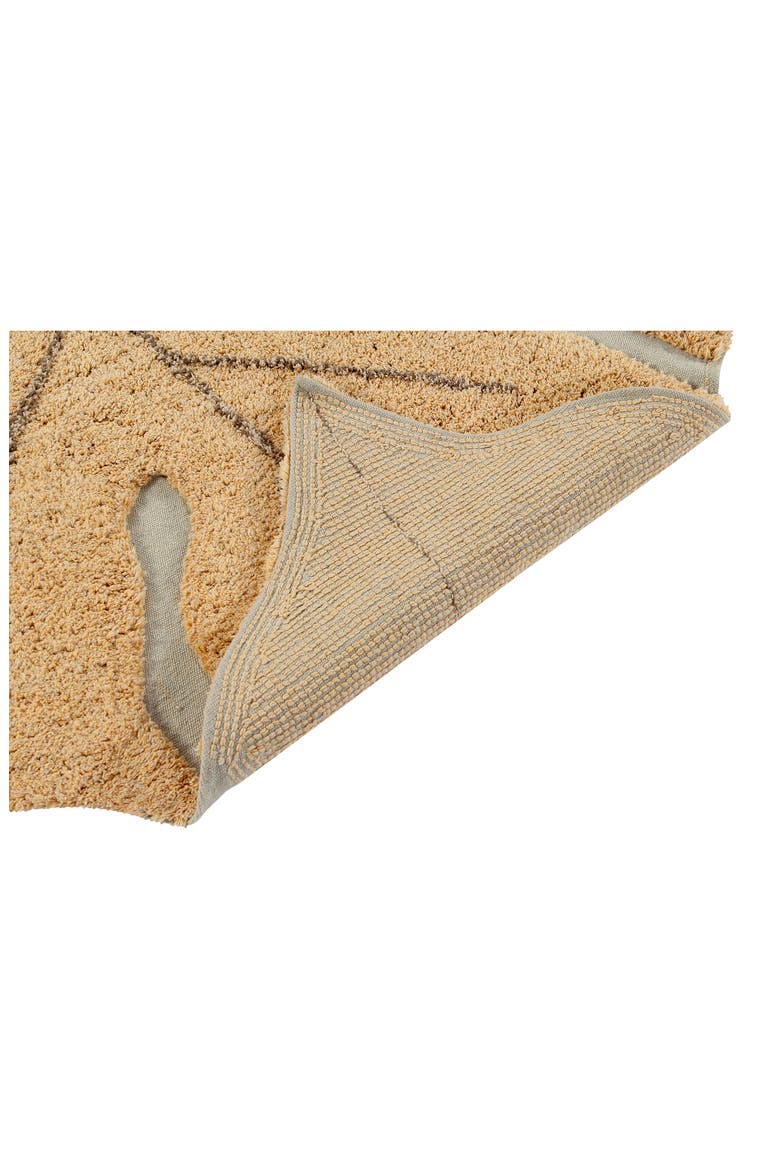 Monstera Leaf Washable Area Rug, Alternate, color, HONEY SOIL BROWN OLIVE