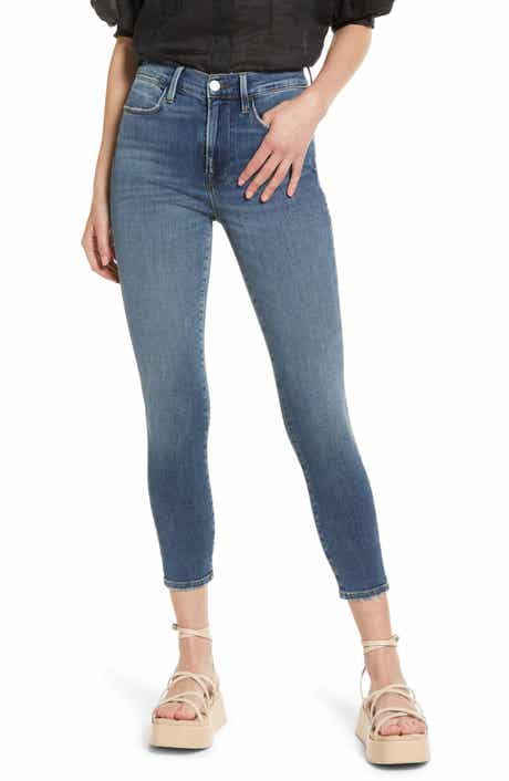 FRAME Le High Waist Crop Skinny Jeans