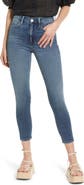 FRAME Le High Waist Crop Skinny Jeans