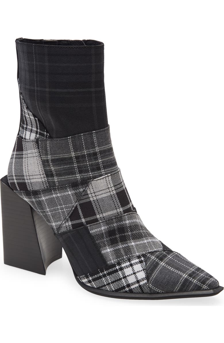 Jeffrey Campbell Lasiren Plaid Bootie, Main, color,