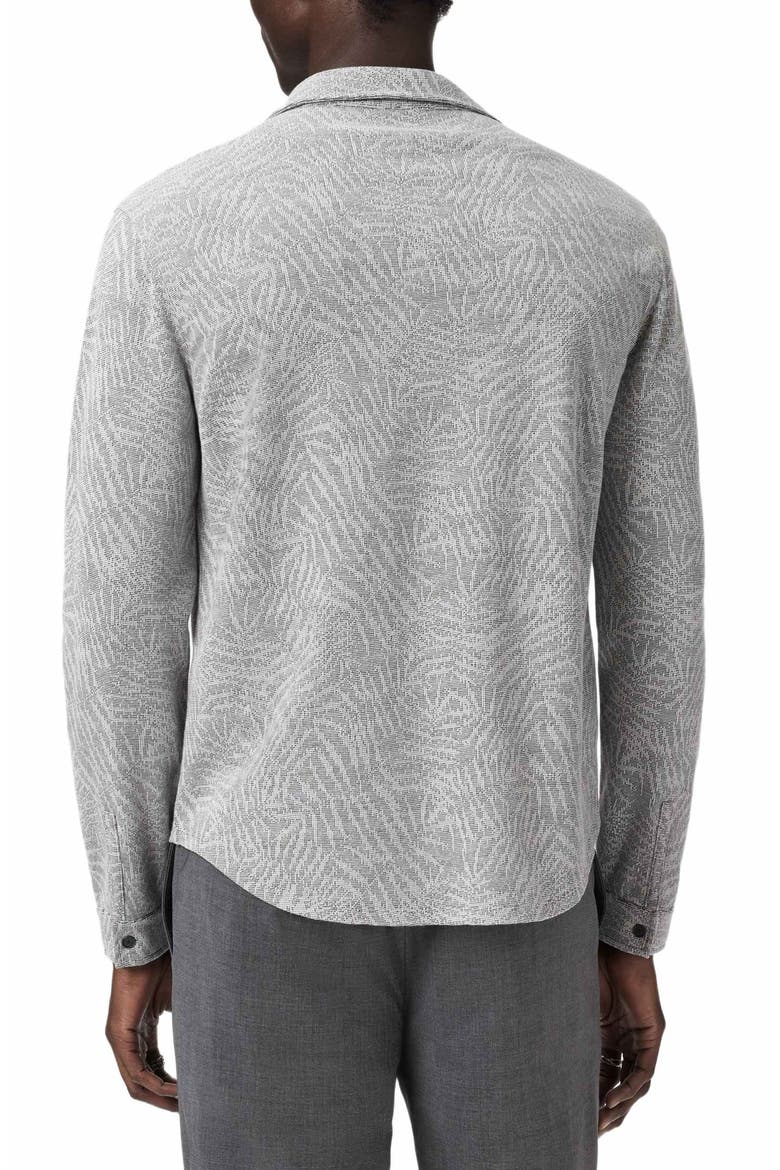 Paladino Jacquard Button-Up Shirt, Alternate, color, GREY SKY