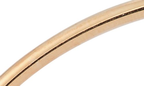 Shop Chloe & Madison Chloe And Madison 14k Gold Plated Sterling Silver Hoop Earrings In Rose Gold