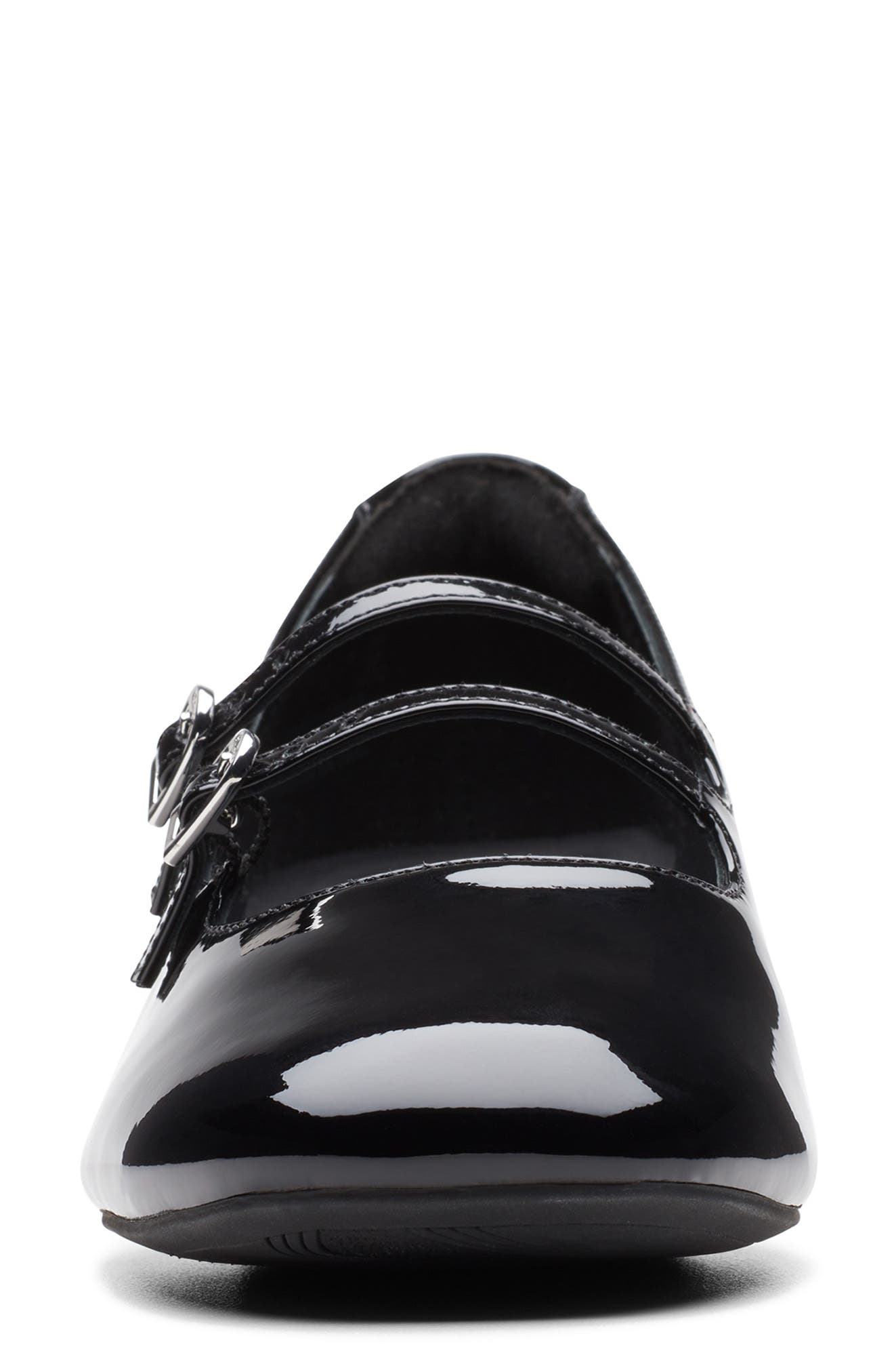 Clarks<sup>®</sup> Daiss Shine Mary Jane Pump, Alternate, color, Black Pat