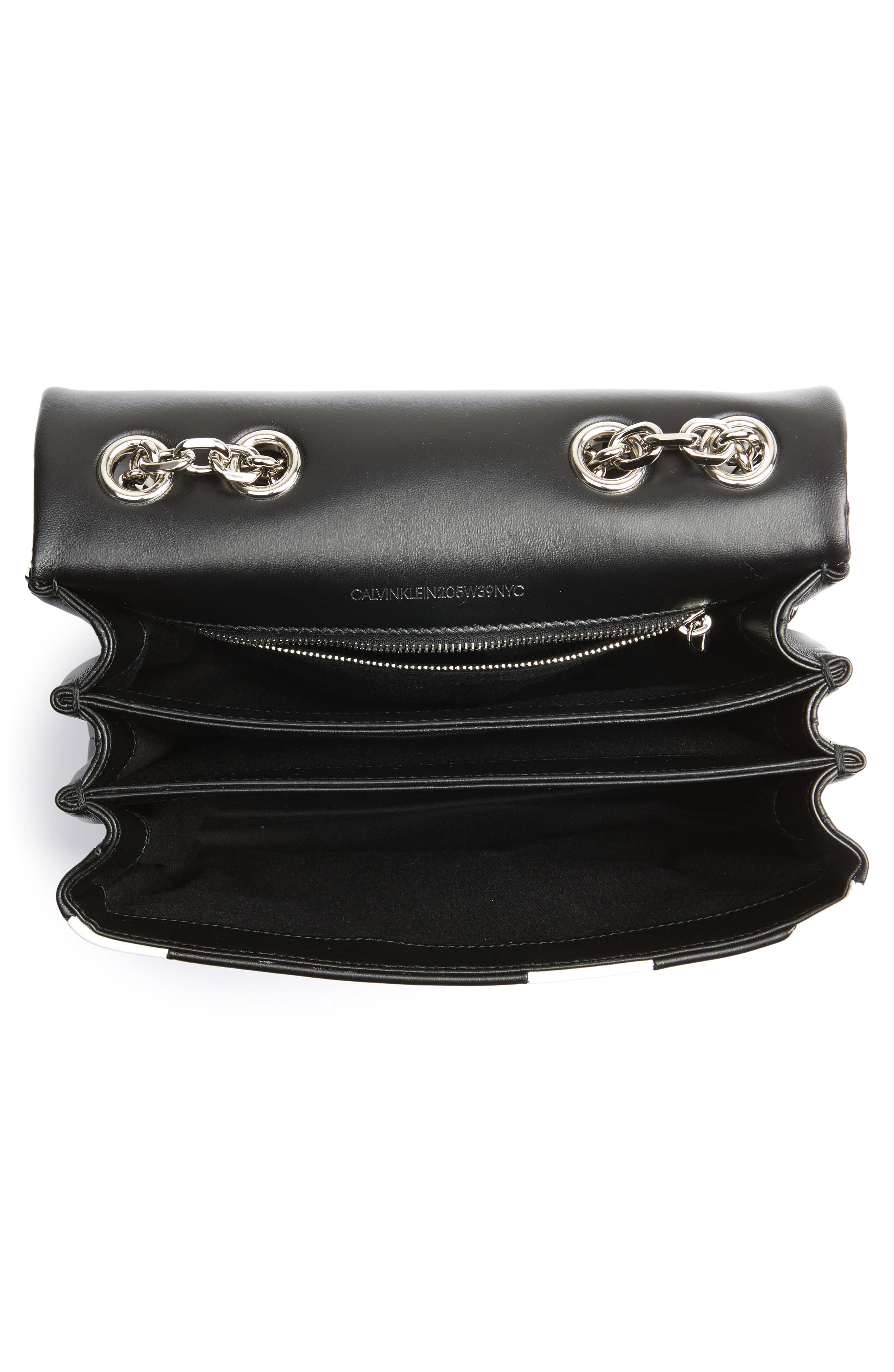 CALVIN KLEIN 205W39NYC Calvin Klein Large Quilted Leather Shoulder Bag, Alternate, color, 