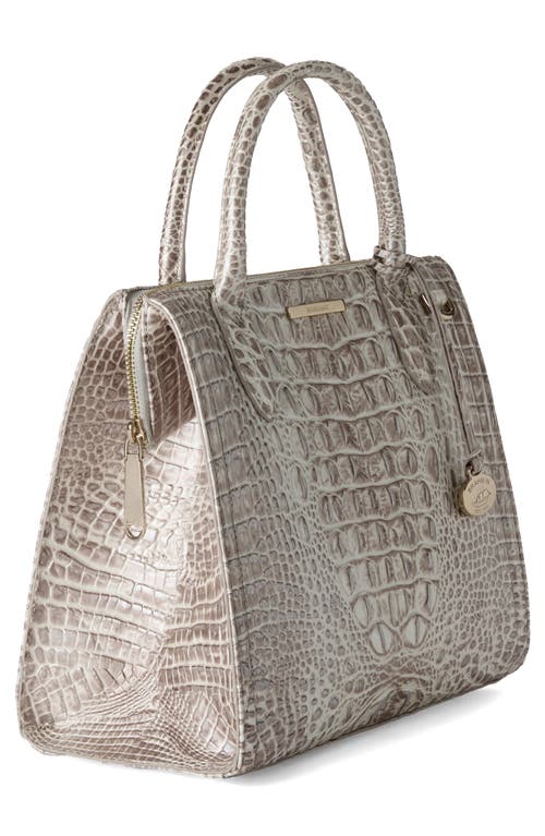 Brahmin Small Caroline Croc Embossed Leather Satchel