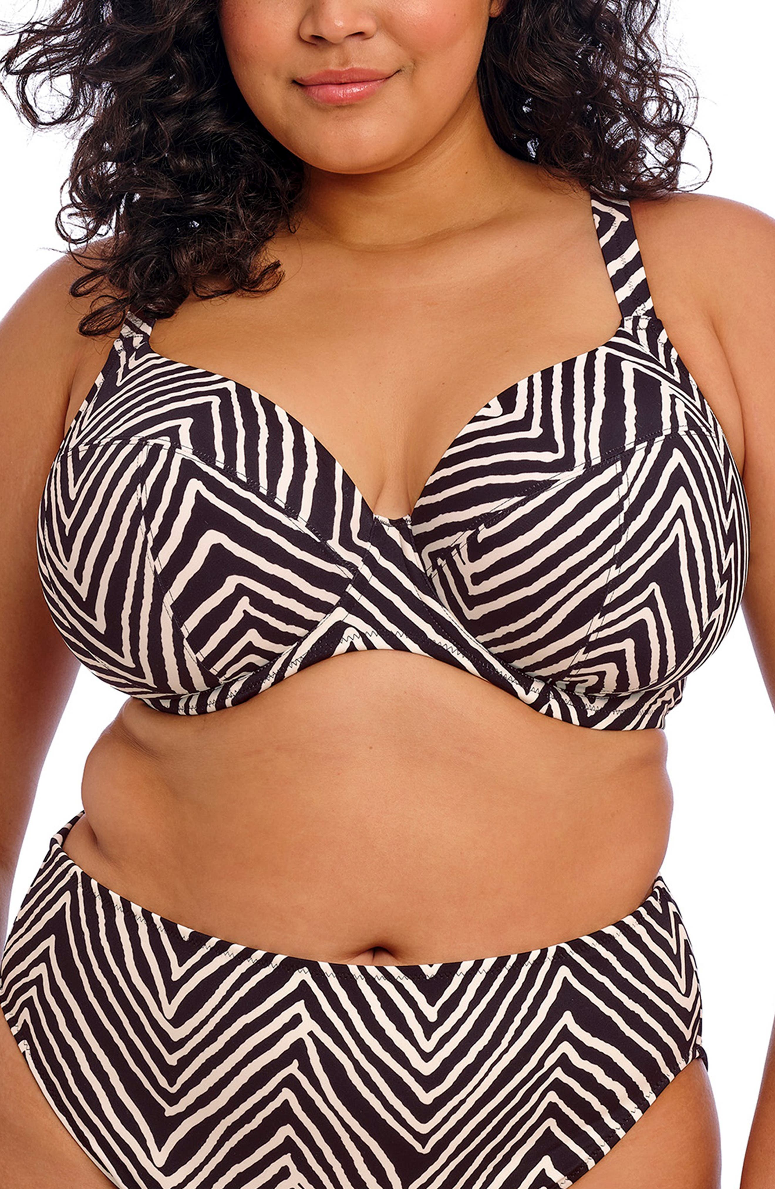 plus size bikini top with underwire
