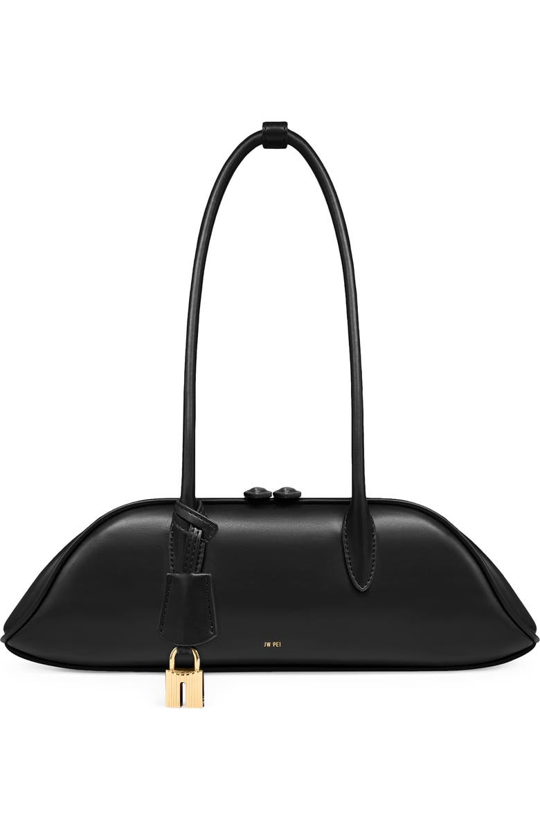 JW PEI Zora Faux Leather Shoulder Bag, Main, color, Black