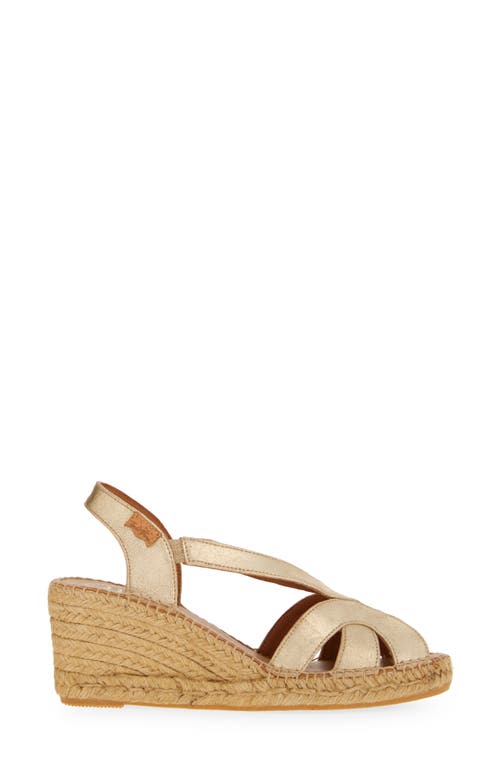 Toni Pons Lucia Espadrille Wedge Sandal In Champagne