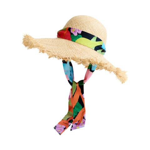 "Cartagena" Straw Hat with Ribbon Tie