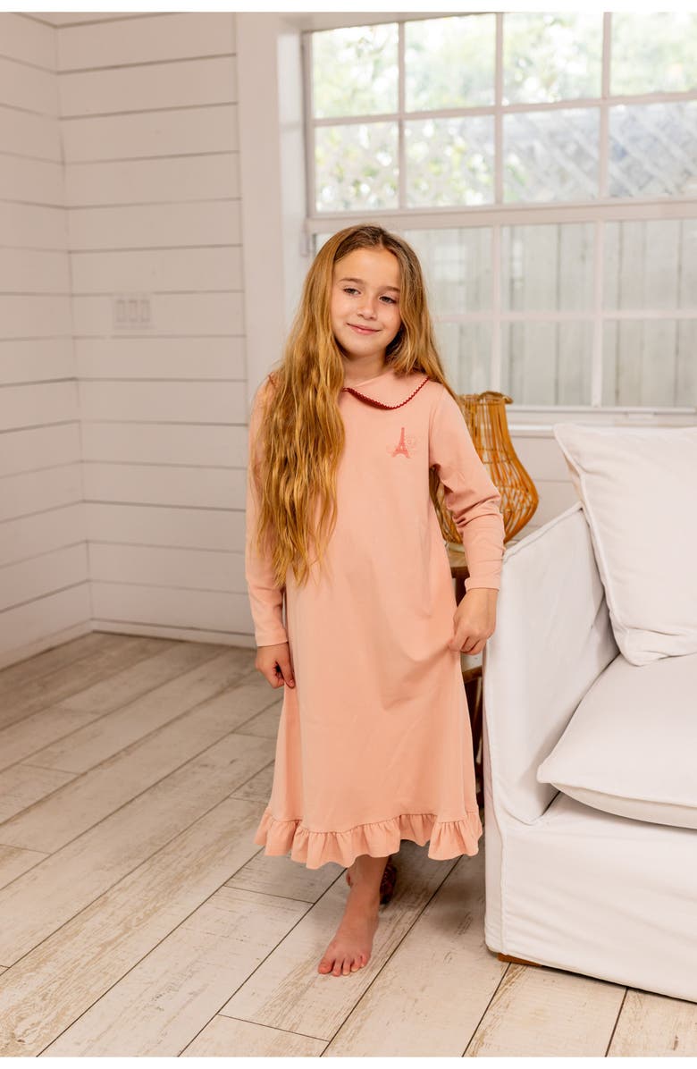 Pouf French Nightgown, Alternate, color, Pink