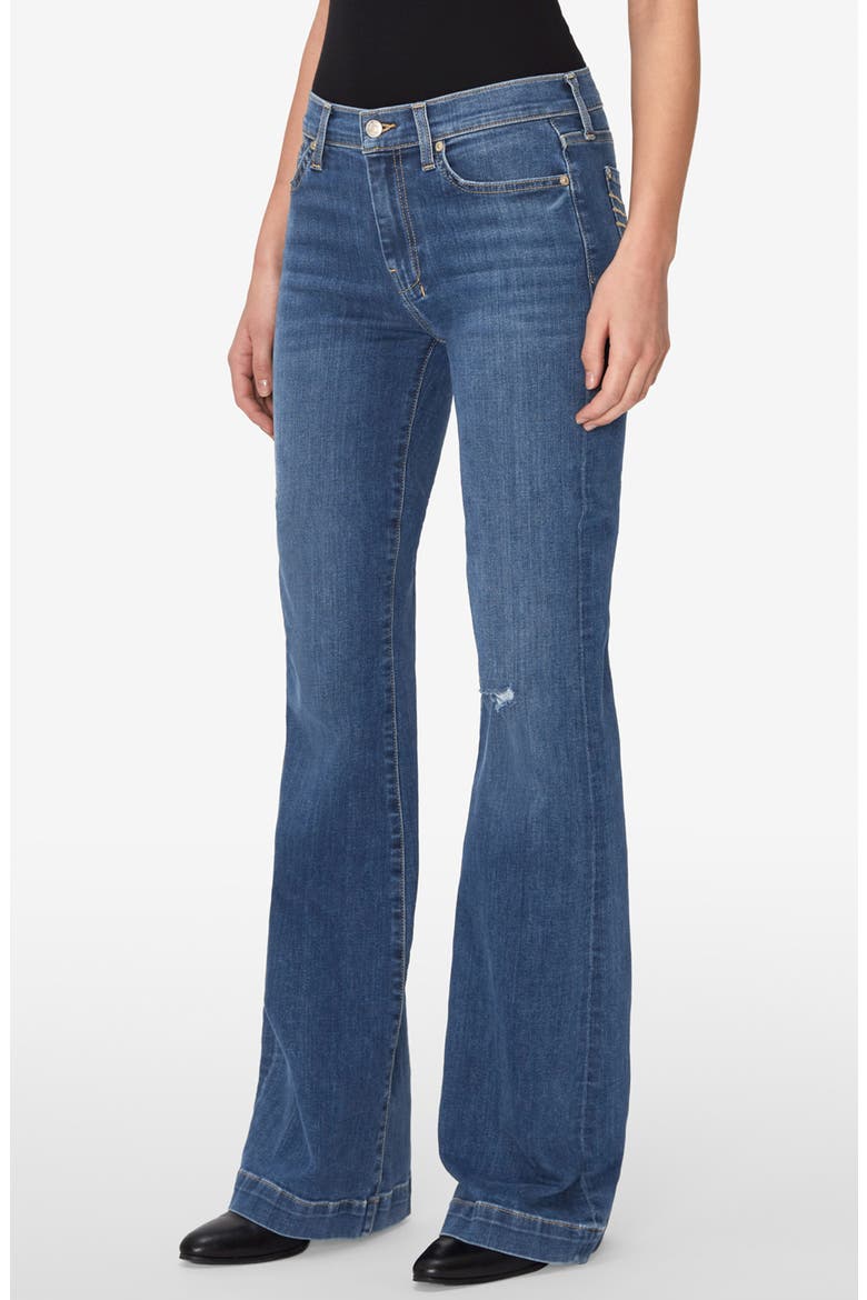 Dojo Flare Leg Jeans, Alternate, color, OPP NORTON BLUE