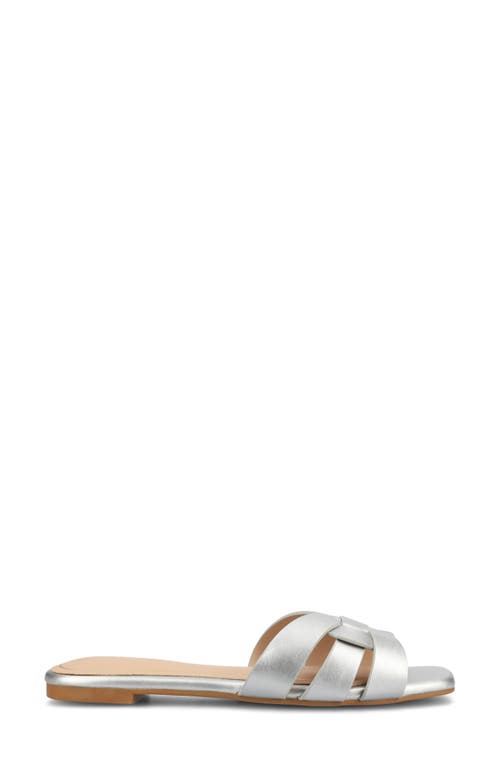 Journee Collection Tru Comfort Arrina Sandal In Silver