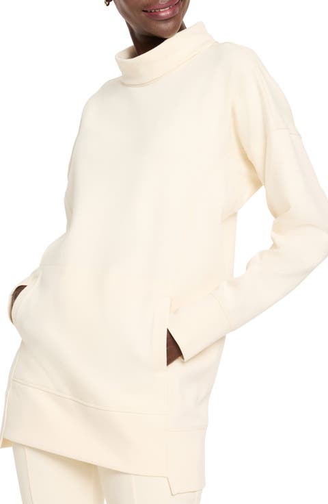 Funnel Neck Scuba Knit Tunic