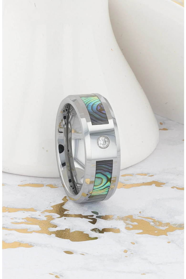 Honolulu Mother of Pearl White Diamond Ring, Alternate, color, Mother Of Pearl