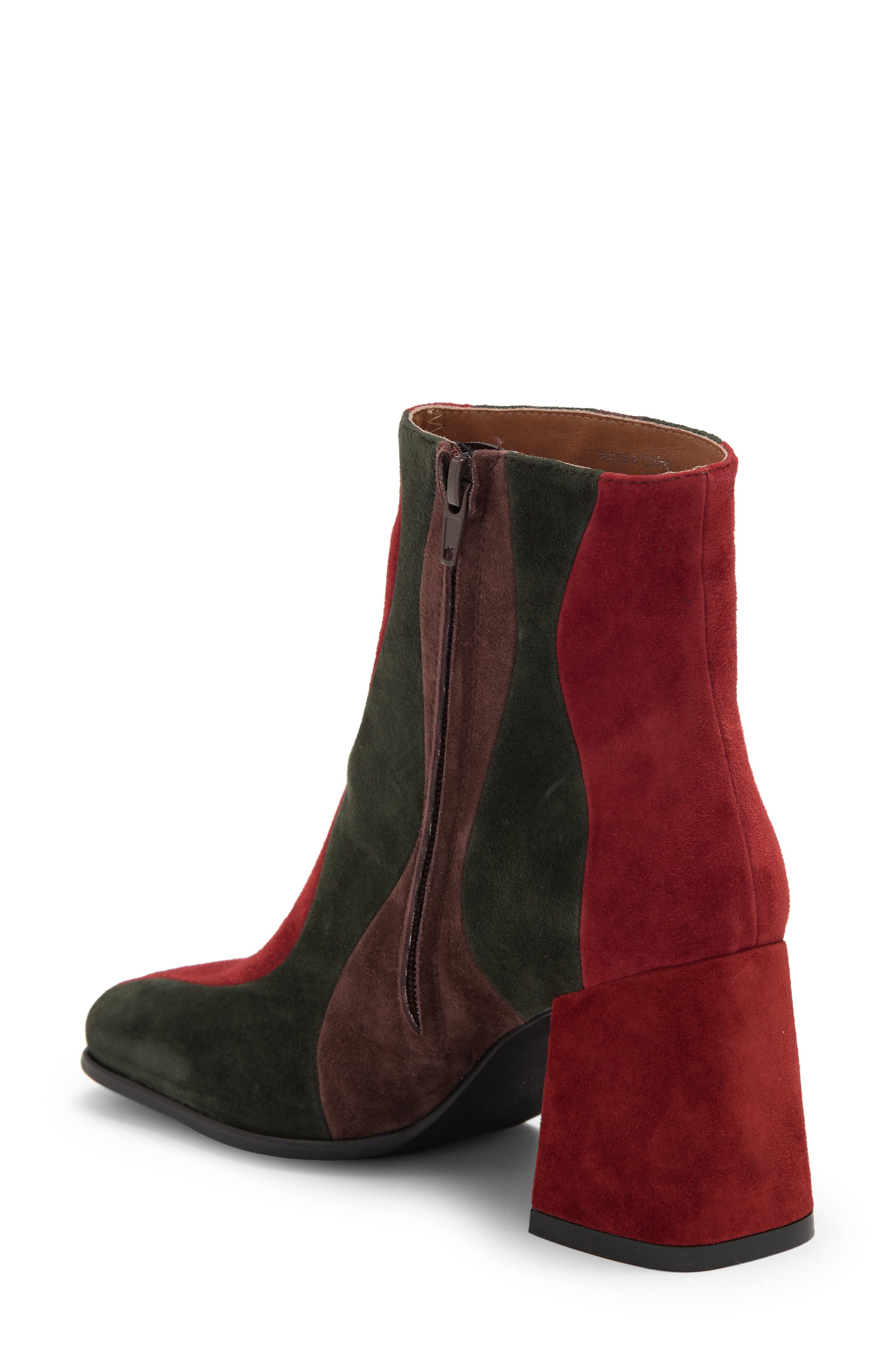 Lavalamp Bootie, Alternate, color, RUST SUEDE MULTI