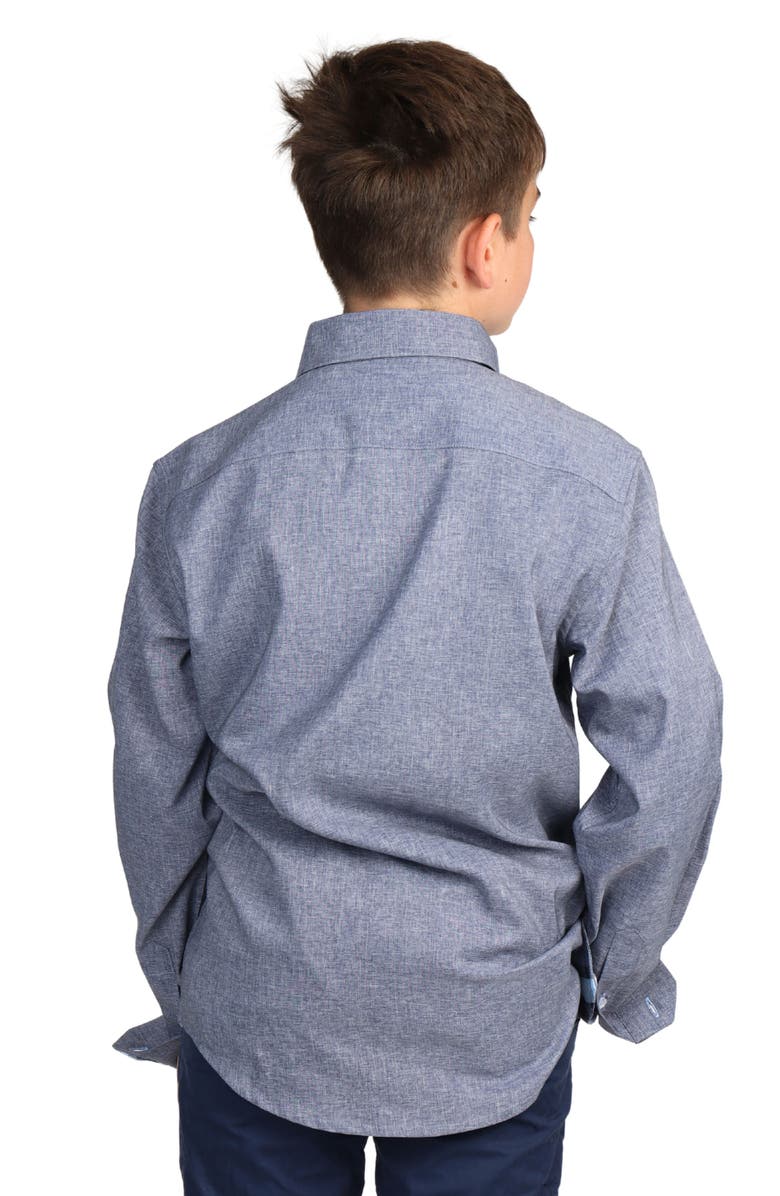 TailorByrd Kids' Textured Mélange Sport Shirt, Alternate, color, 