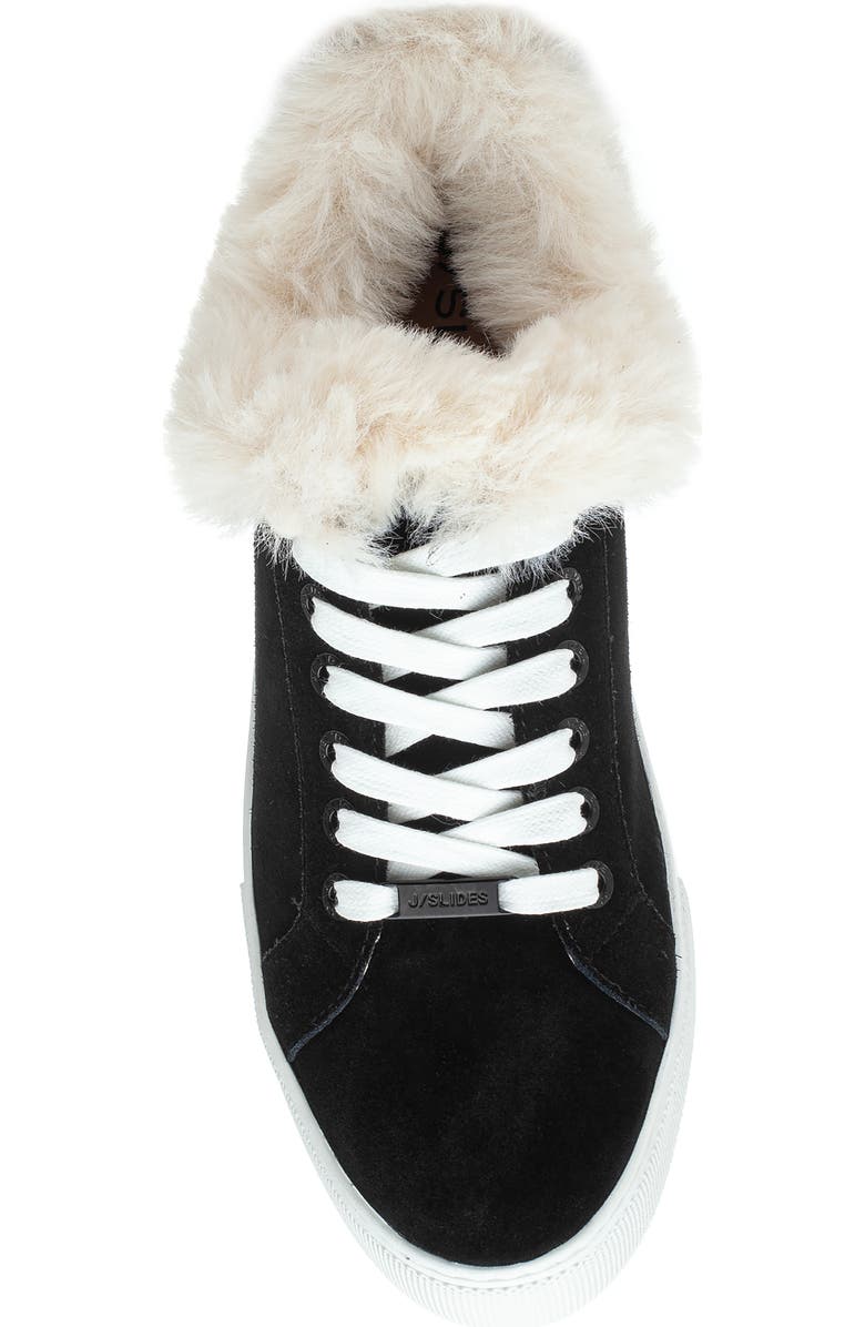 JSlides Mellia Faux Fur Sneaker, Alternate, color,