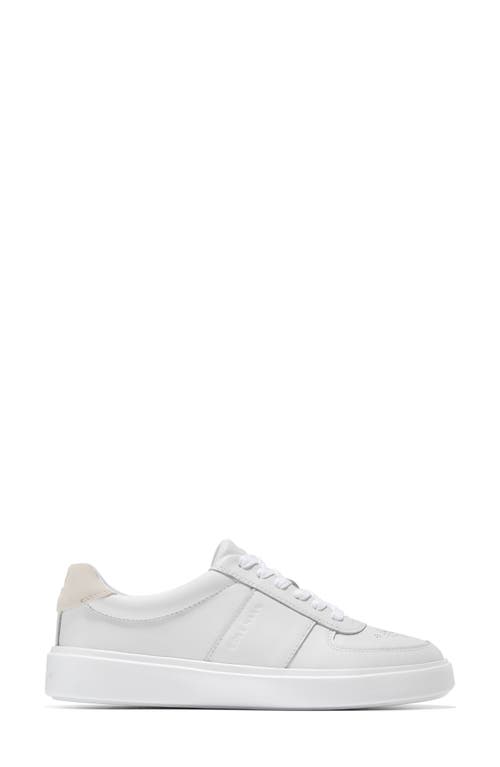 Cole Haan Grandpro Rally Canvas Court Sneaker In Optic White/silver Birch