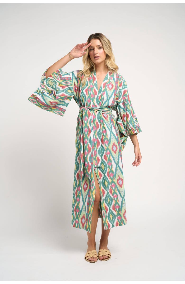 GUADALUPE DESIGN Anisa Ikat Kimono, Alternate, color, Multi