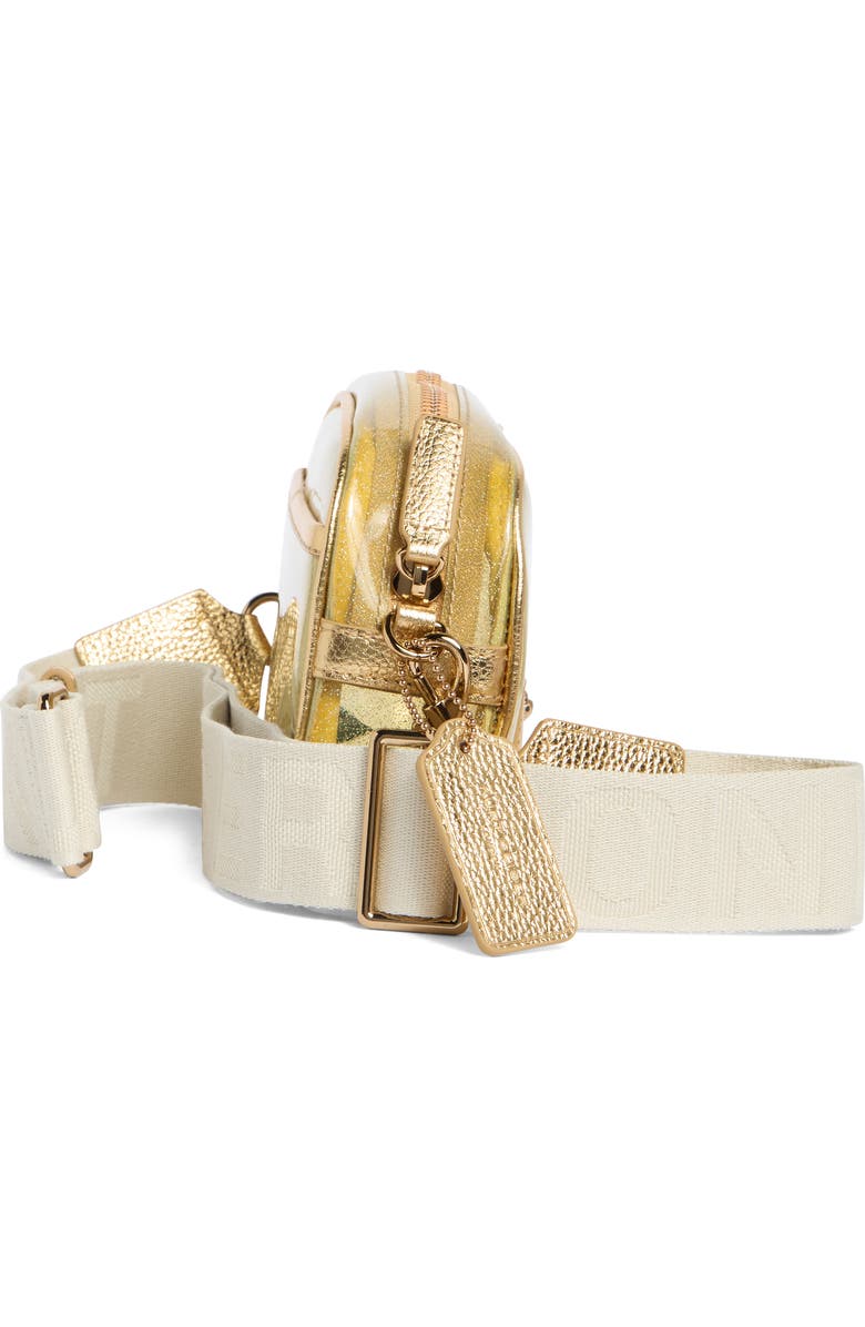 Kurt Geiger London Chiswick Vinyl Camera Crossbody Bag, Alternate, color, Gold