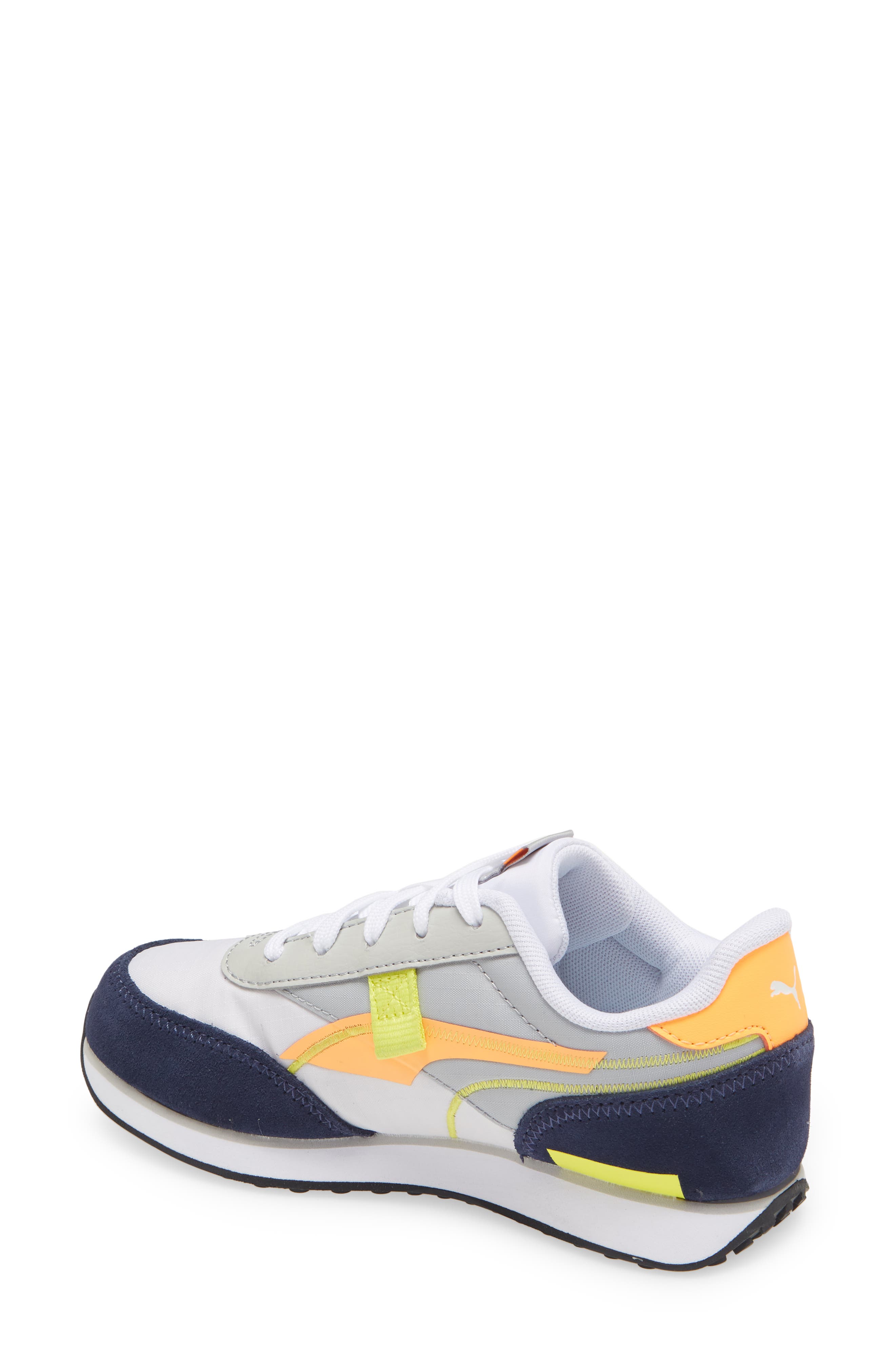 Future Rider Twofold Sneaker, Alternate, color, HIGH RISE-PEACOAT-FLUO ORANGE
