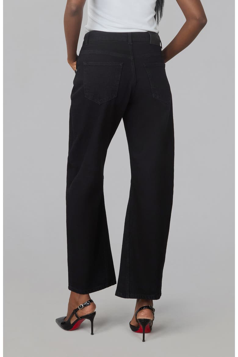 Lennox High Rise Barrel Jeans, Alternate, color, Black