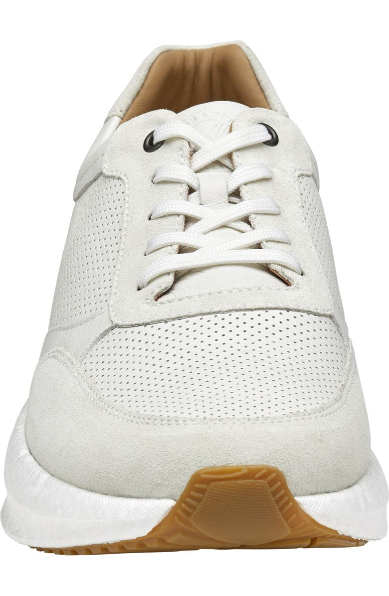 Johnston & Murphy Briley Perforated Sneaker, Alternate, color, Ivory Full Grain