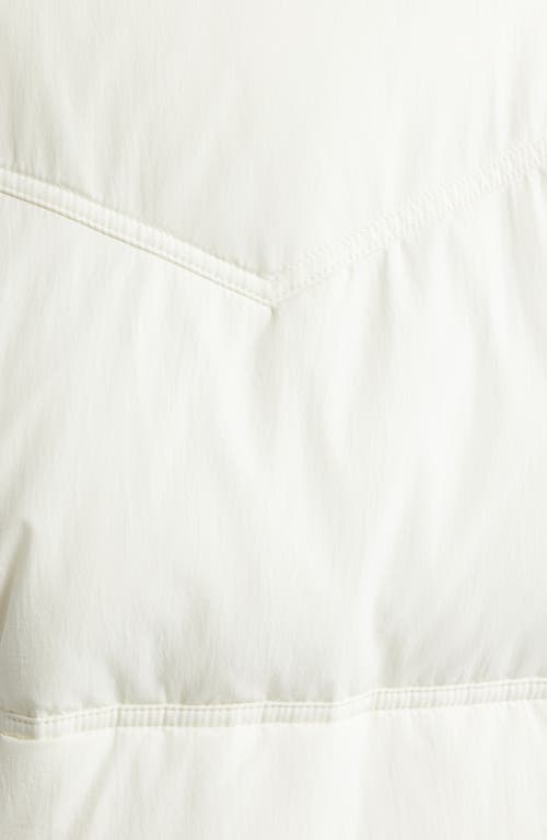 Hugo Boss Boss Orange Pajuna Faux Fur Lined Puffer Jacket In White