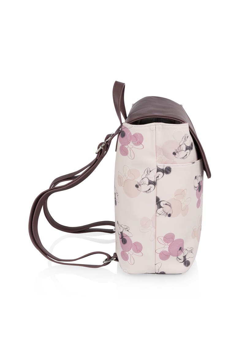 Minnie Mouse - Downtown Mini Cooler Backpack, Alternate, color, Beige with Vintage Pink Sketch