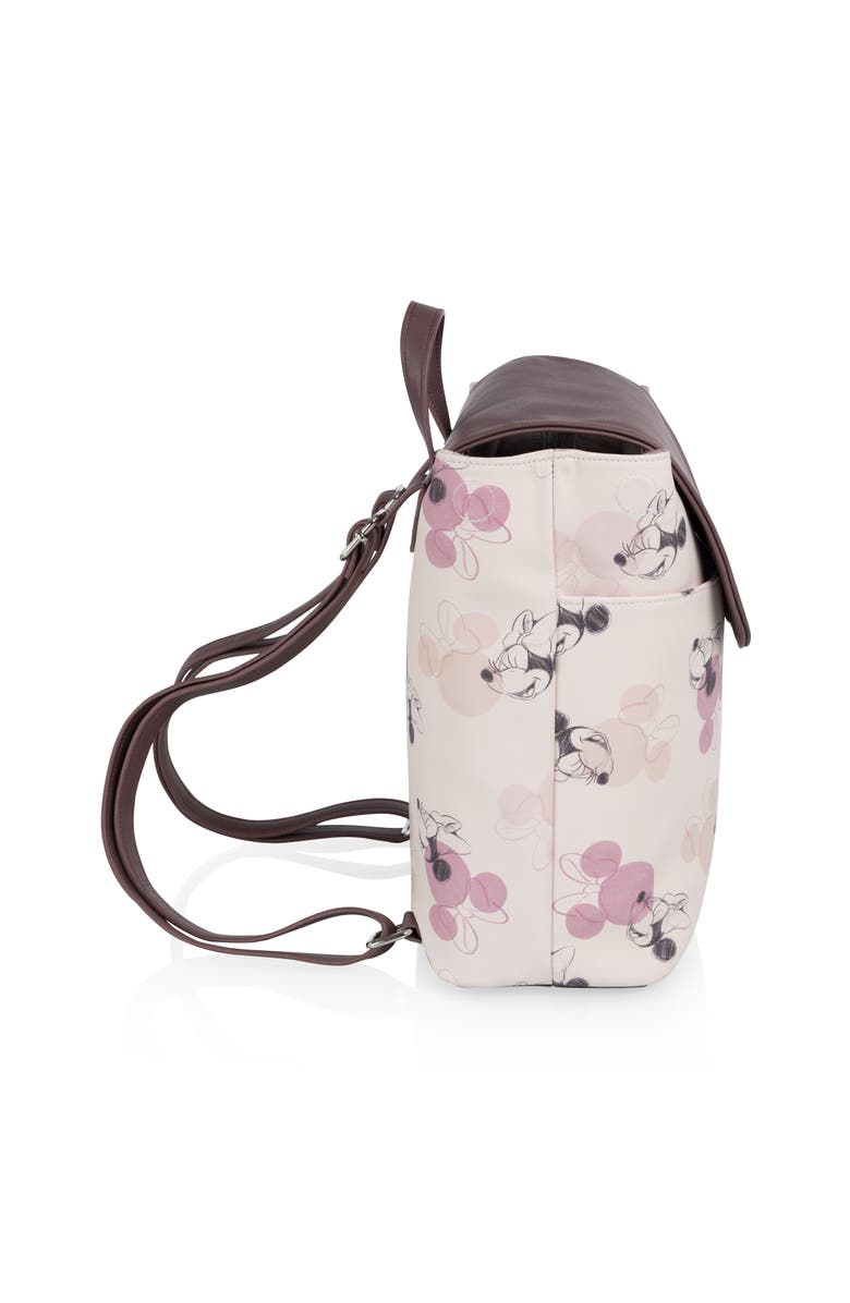 Oniva Minnie Mouse - Downtown Mini Cooler Backpack, Alternate, color, Beige With Vintage Pink Sketch