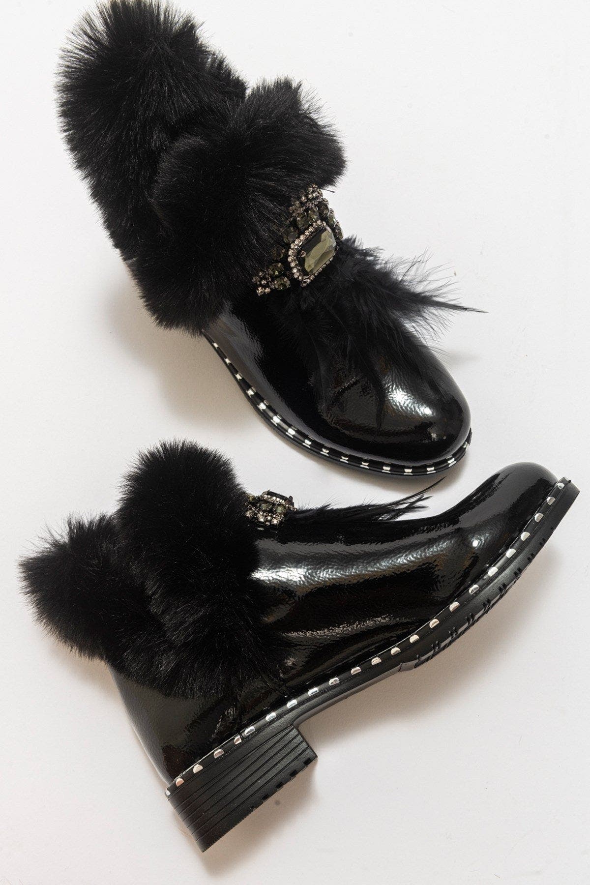 Prologue Shoes Polina Fur Boot, Alternate, color, 
