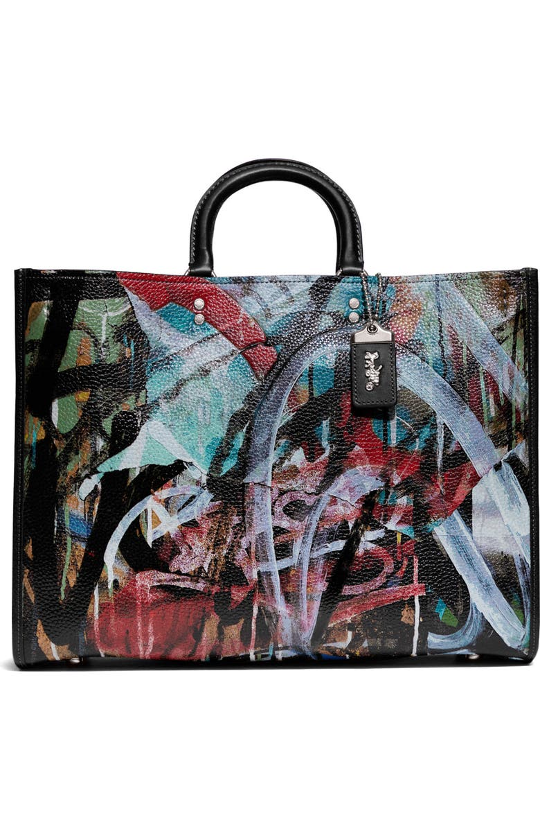 COACH x Mint + Serf Rogue Leather Tote, Main, color,