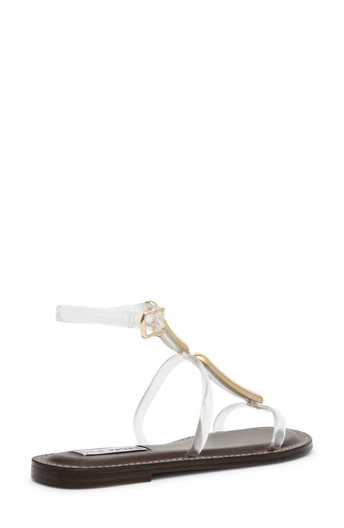 Steve Madden Alma Gladiator Sandal In Clear