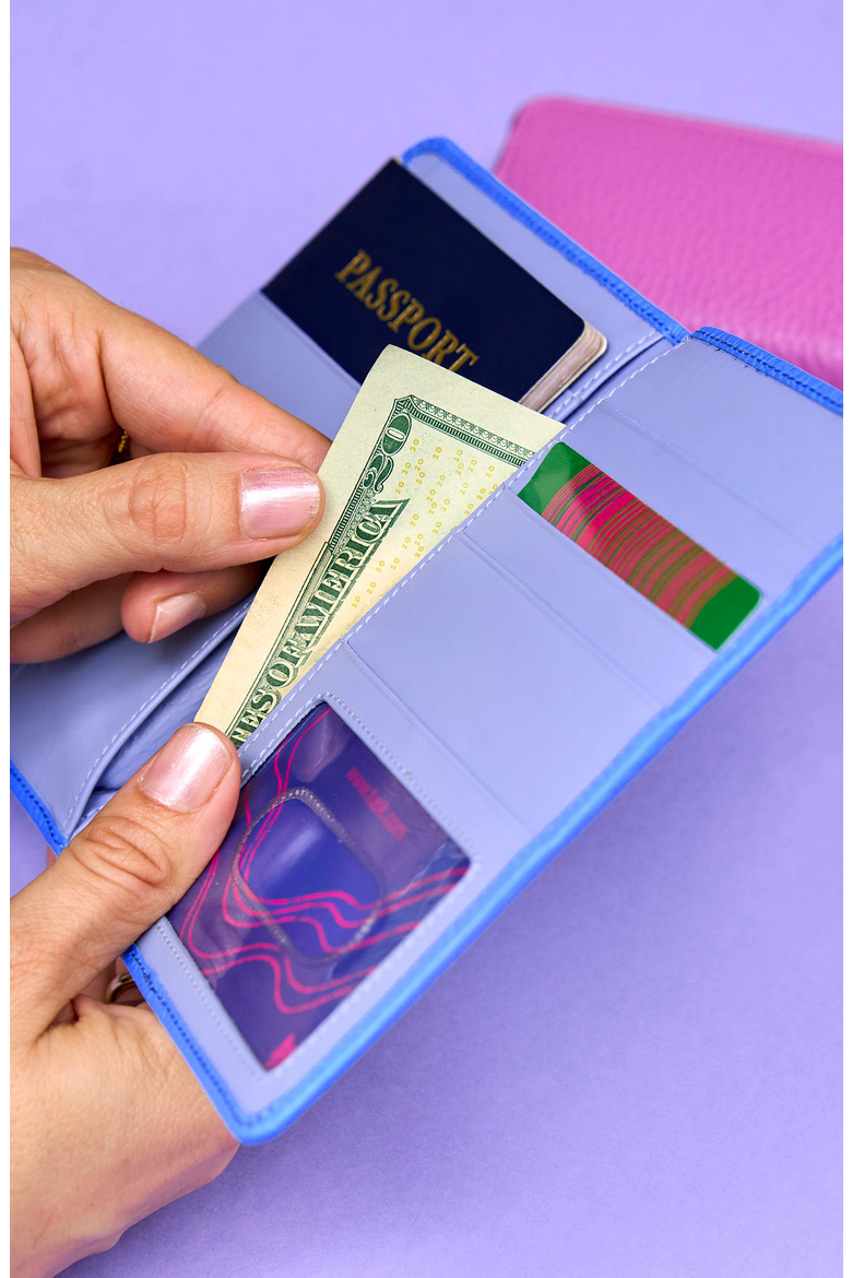 Ascot Passport Wallet, Alternate, color, Azure