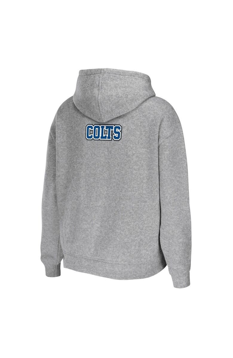 WEAR by Erin Andrews Women's WEAR by Erin Andrews Heathered Gray Indianapolis Colts Team Full-Zip Hoodie, Alternate, color, Heather Gray