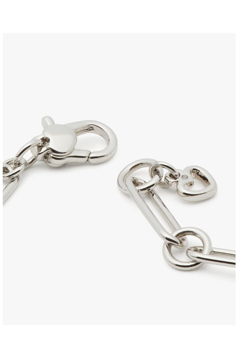 silver lining id bracelet, Alternate, color, SILVER
