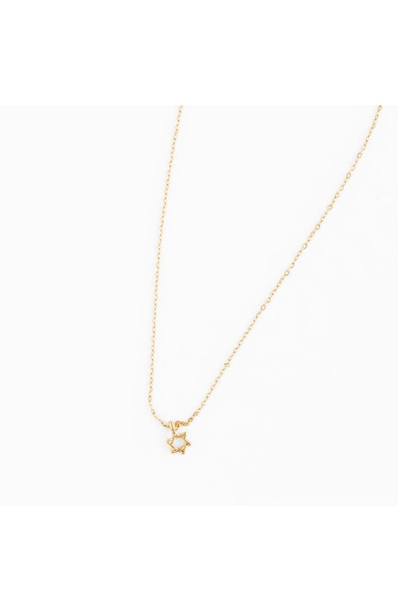 Pip Pop Star Of David Pendant Necklace, Main, color, Gold