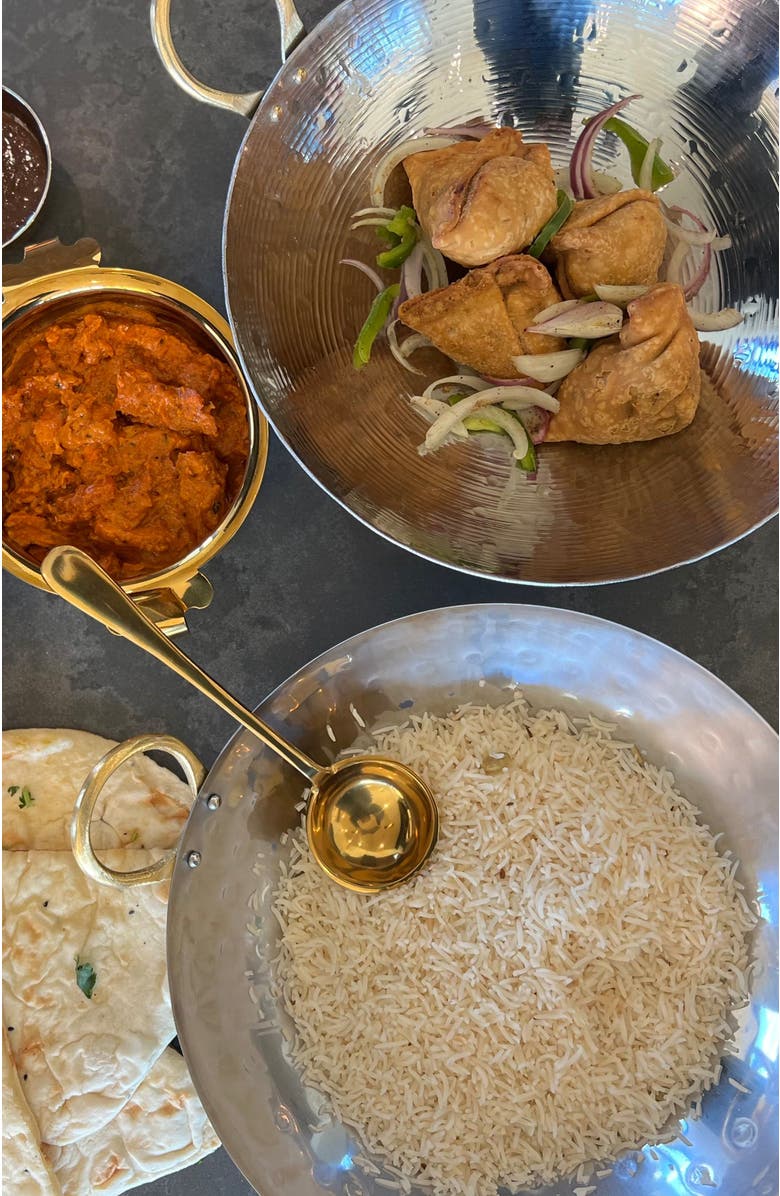 Verve Culture Kadai Rolled Steel Wok with Brass Handle 12", Alternate, color,