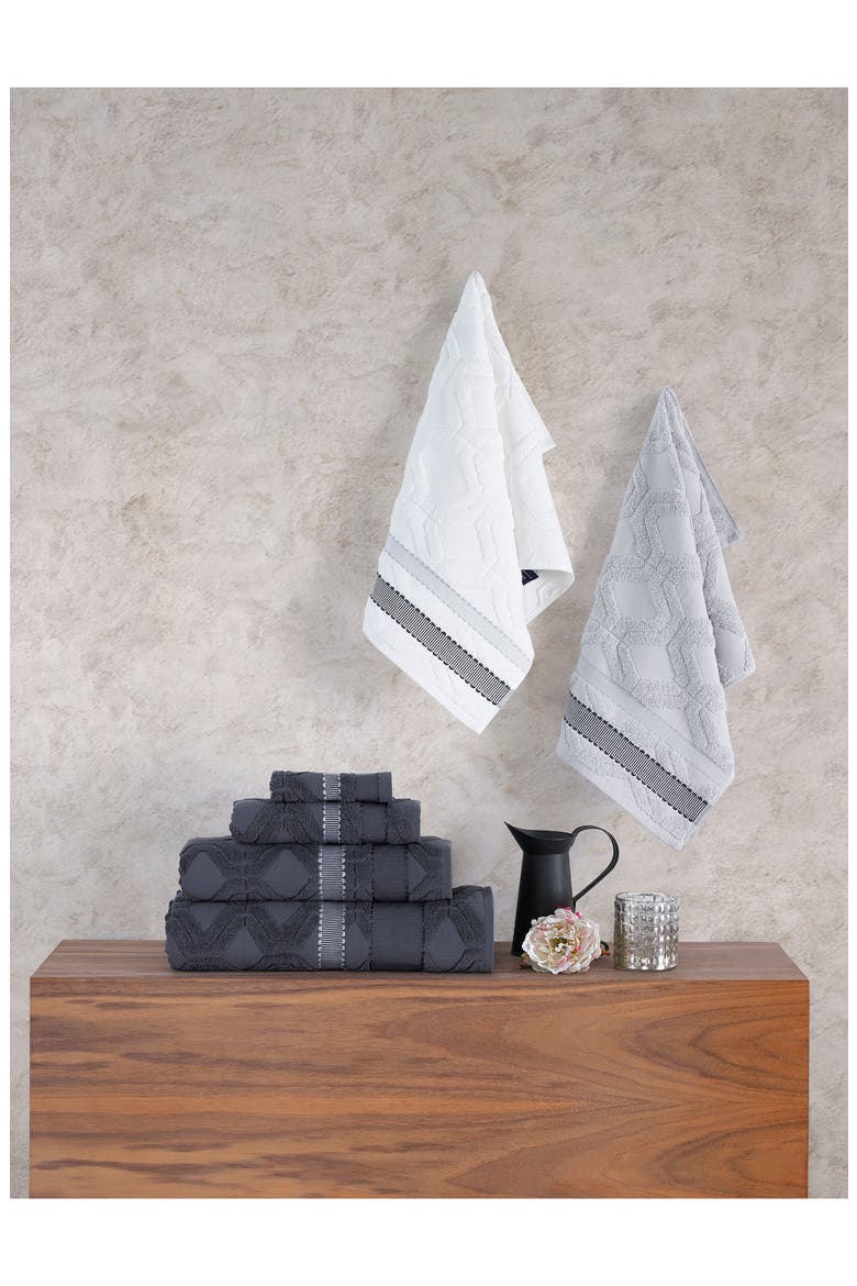 2-Piece Large Square Towel Set, Alternate, color, SILVER