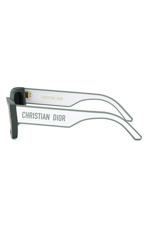 Dior 'pacific S2u 53mm Rectangular Sunglasses In Green
